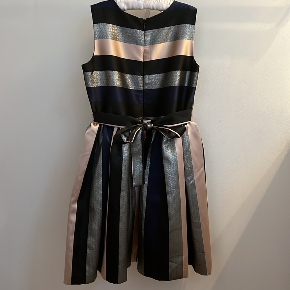 Iris & Ivy Striped Metallic Party Dress - Picture 2 of 3